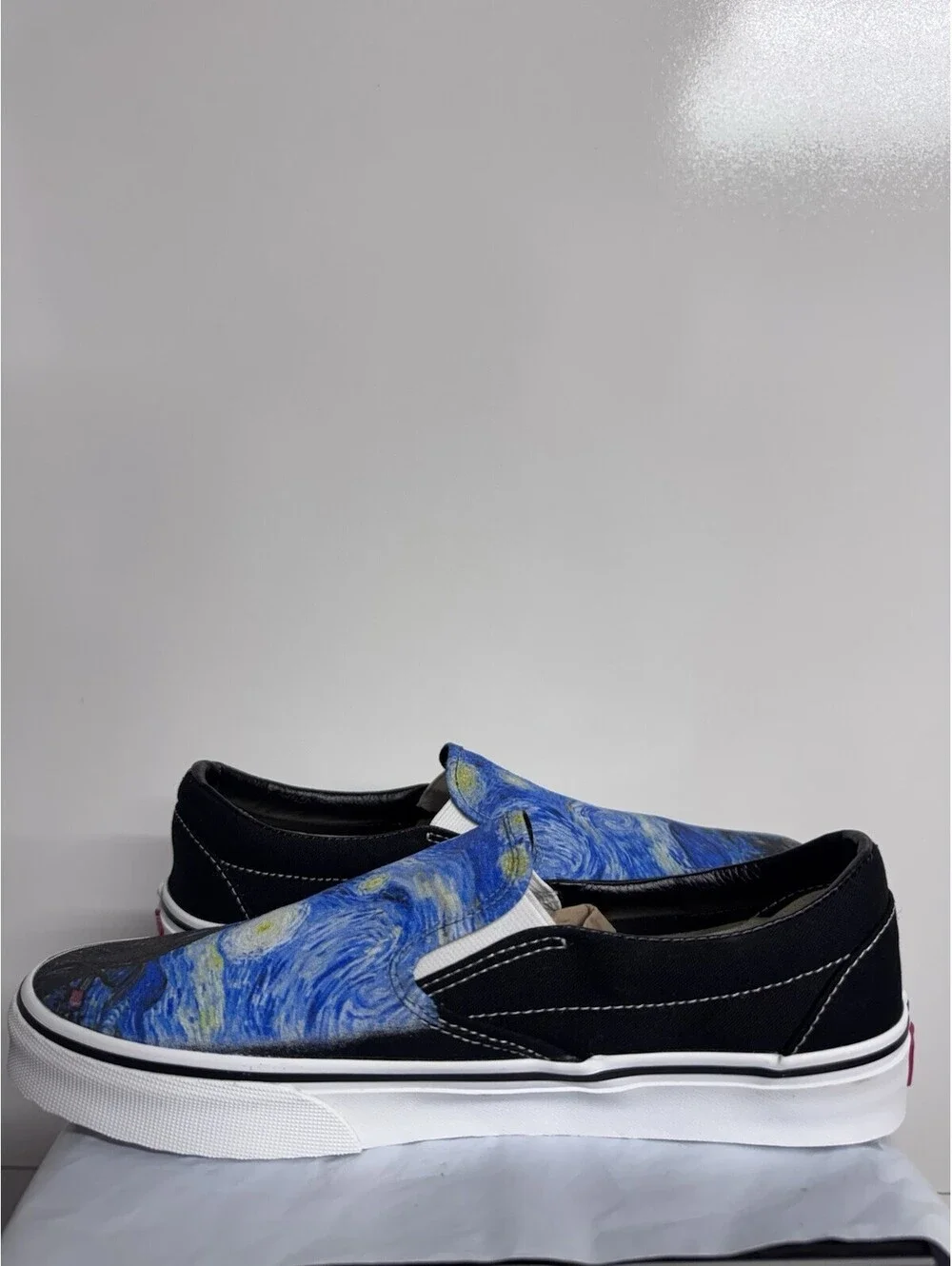 Vans Custom Slip On Starry Night Vincent Van Gogh Art Sneakers Men 8.5 Women 10